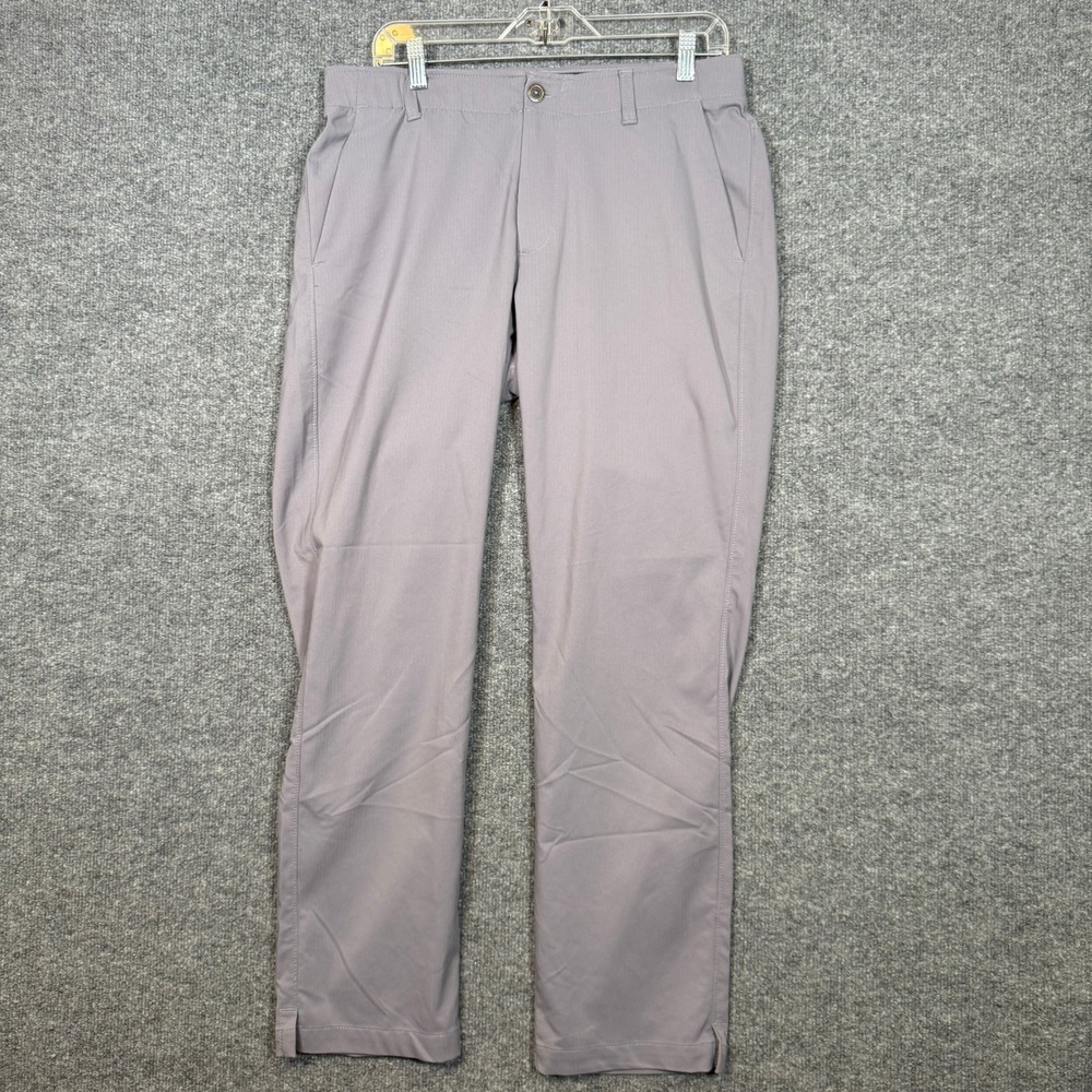 Under Armour Pants Mens 34x30 Gray Golf Chinos Tech Performance Stretch Straight